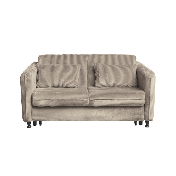 Canapea RAVIT extensibila, 3 locuri, cu arcuri si lada depozitare, galben, 173x122x88 cm