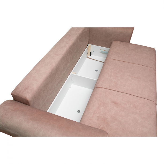 Canapea SEUL extensibila, 3 locuri, cu arcuri si lada depozitare, 250x105x100 cm - ExpoMob [4]