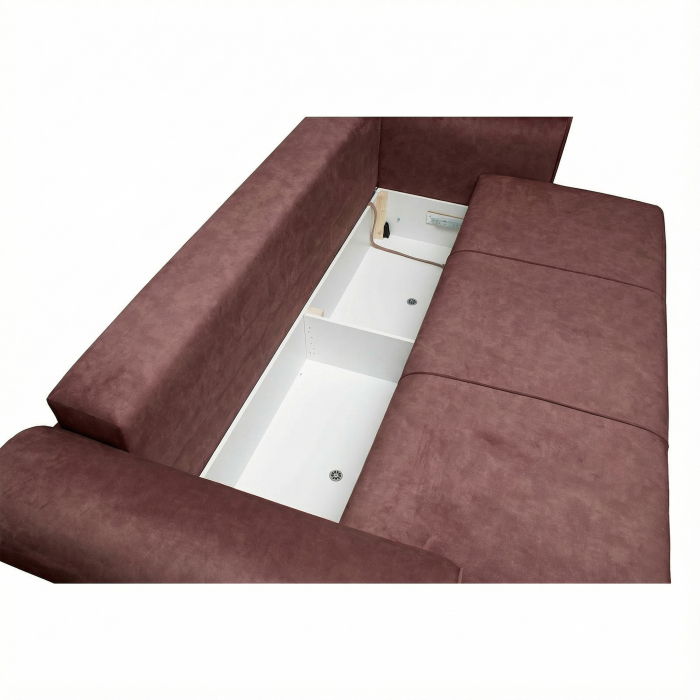 Canapea SEUL extensibila, 3 locuri, cu arcuri si lada depozitare, 250x105x100 cm - ExpoMob [5]