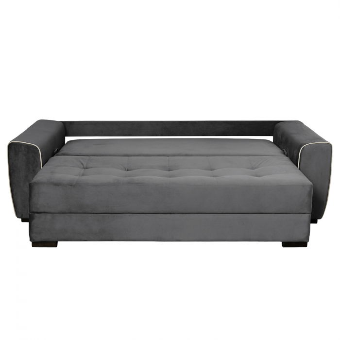 Canapea VERA extensibila, 3 locuri, cu arcuri si lada depozitare, 245x110x80 cm - ExpoMob [3]