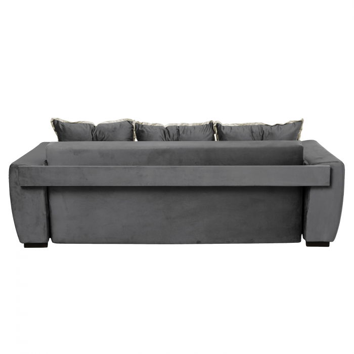 Canapea VERA extensibila, 3 locuri, cu arcuri si lada depozitare, 245x110x80 cm - ExpoMob [5]