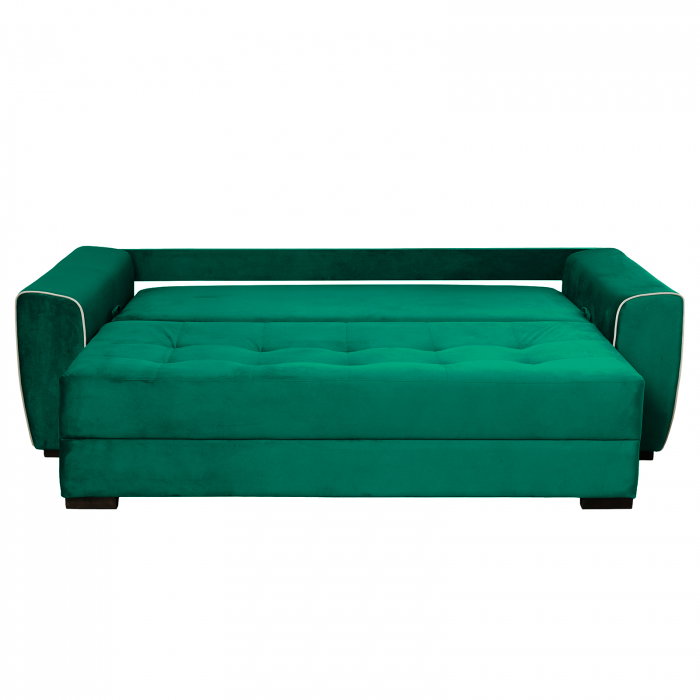 Canapea VERA extensibila, 3 locuri, cu arcuri si lada depozitare, 245x110x80 cm - ExpoMob [3]