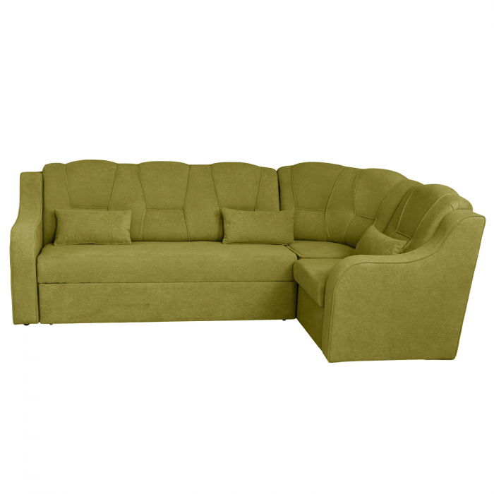 Coltar C3M extensibil, cu lada depozitare, colt interschimbabil, verde deschis, 270x165x100 cm