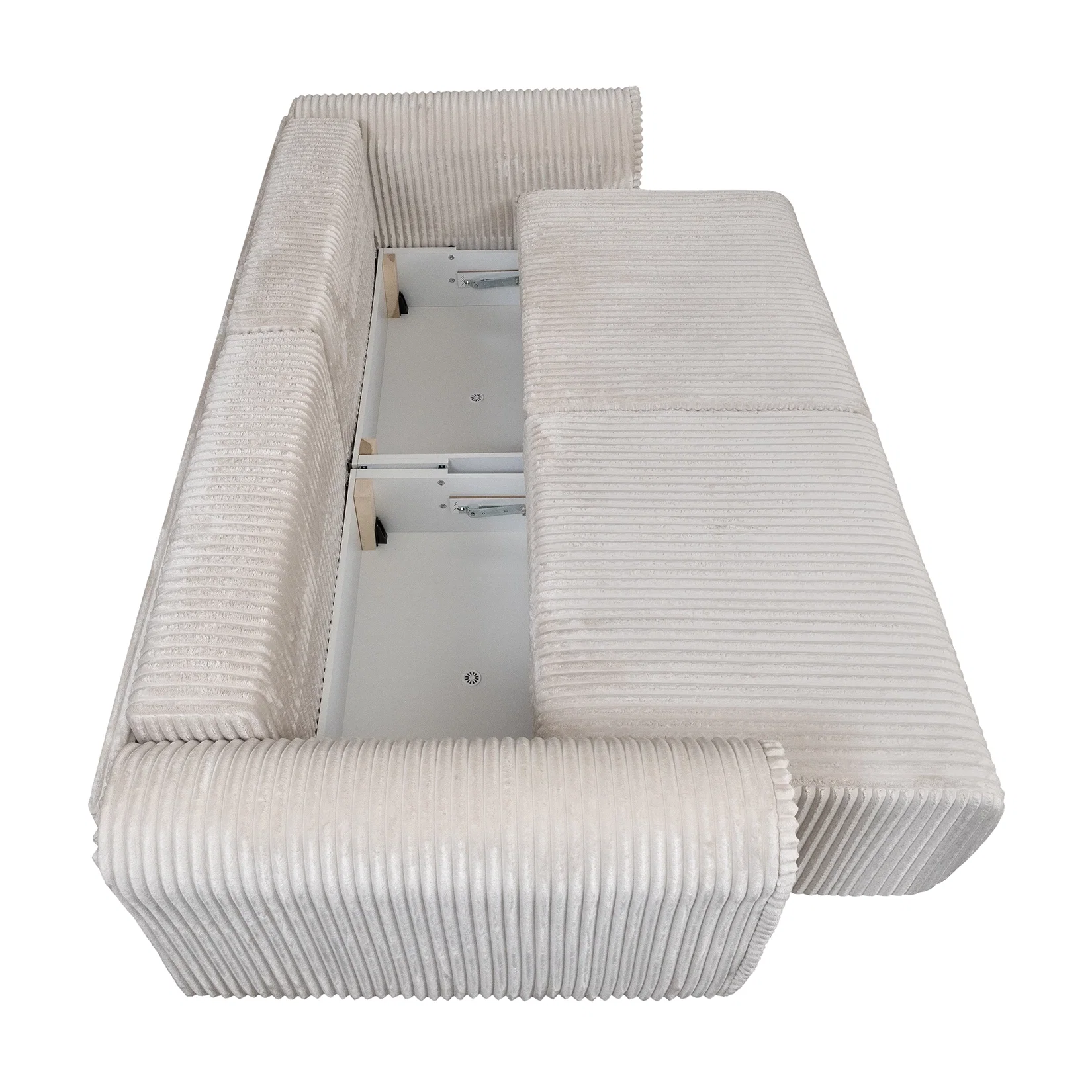 Coltar/Canapea extensibil BELLAGIO, cu arcuri si lada depozitare, colt interschimbabil, 250x125/165x95 cm [7]