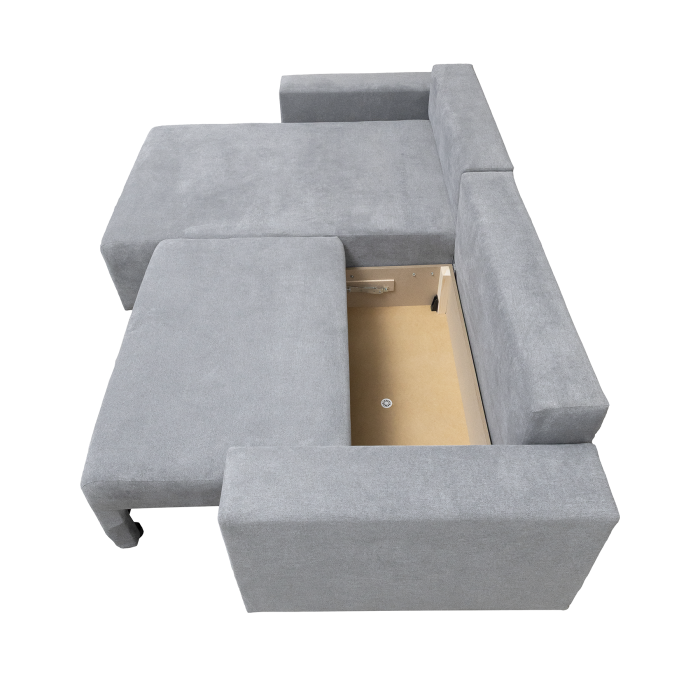 Coltar DALLAS ONE extensibil, cu lada depozitare, colt interschimbabil, 258x173x90 cm [4]