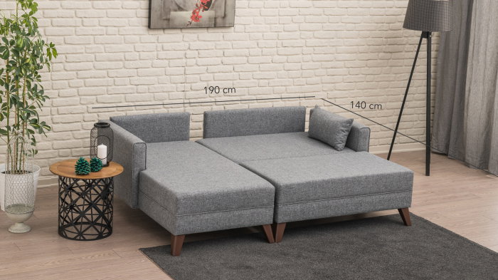 Coltar extensibil BELLA, colt stanga sau dreapta, 205x140x85 cm [6]