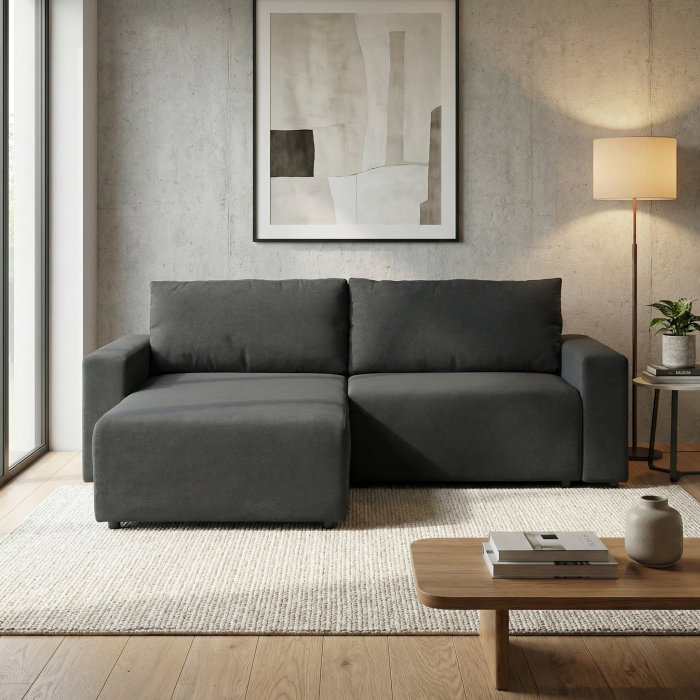 Coltar DALLAS ONE extensibil, cu lada depozitare, colt interschimbabil, 258x173x90 cm [6]