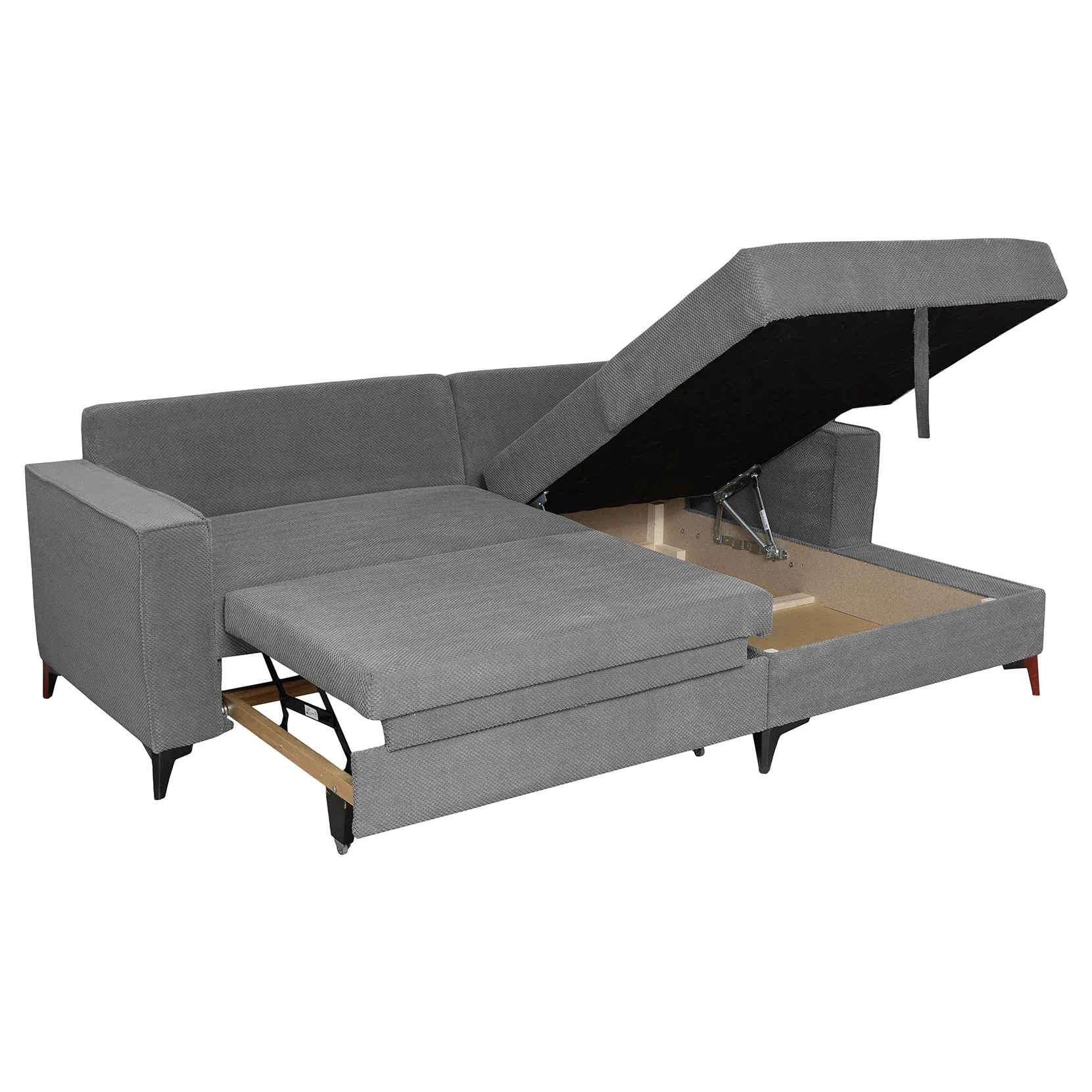 Coltar extensibil FREDERIC, cu arcuri si lada depozitare, colt dreapta sau stanga, 235x160x95 cm [6]