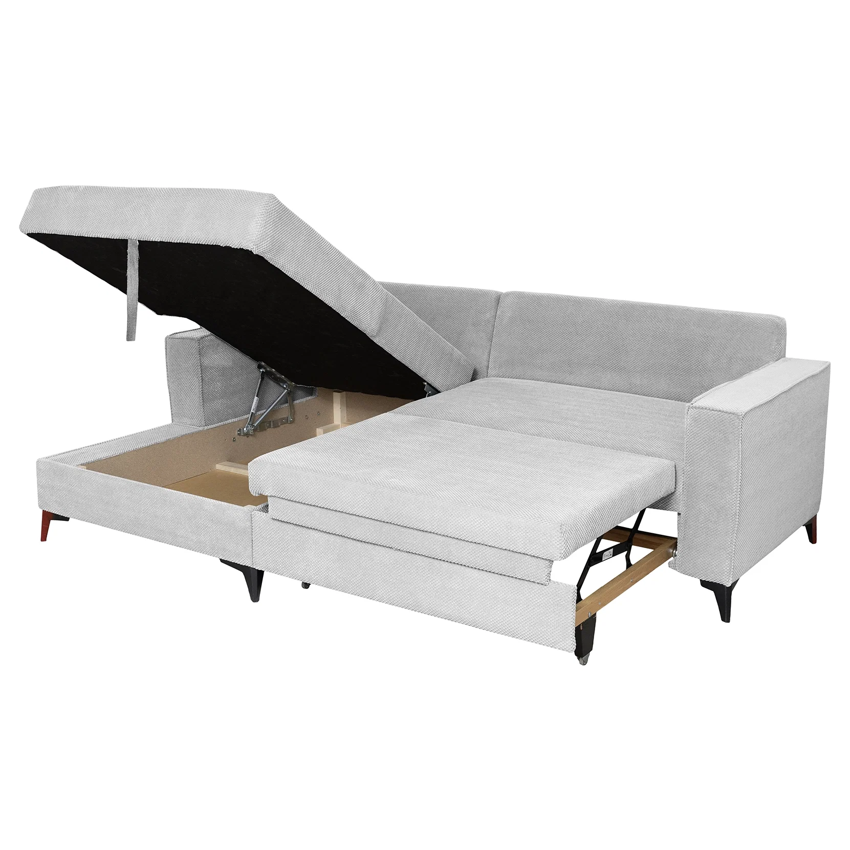 Coltar extensibil FREDERIC, cu arcuri si lada depozitare, colt dreapta sau stanga, 235x160x95 cm [5]