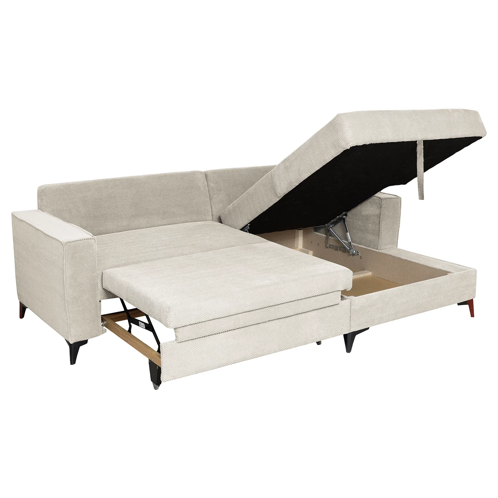 Coltar extensibil FREDERIC, cu arcuri si lada depozitare, colt dreapta sau stanga, 235x160x95 cm [5]