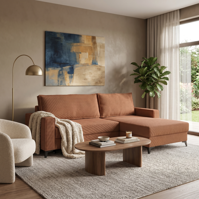 Coltar extensibil FREDERIC, cu arcuri si lada depozitare, colt dreapta sau stanga, 235x160x95 cm [2]