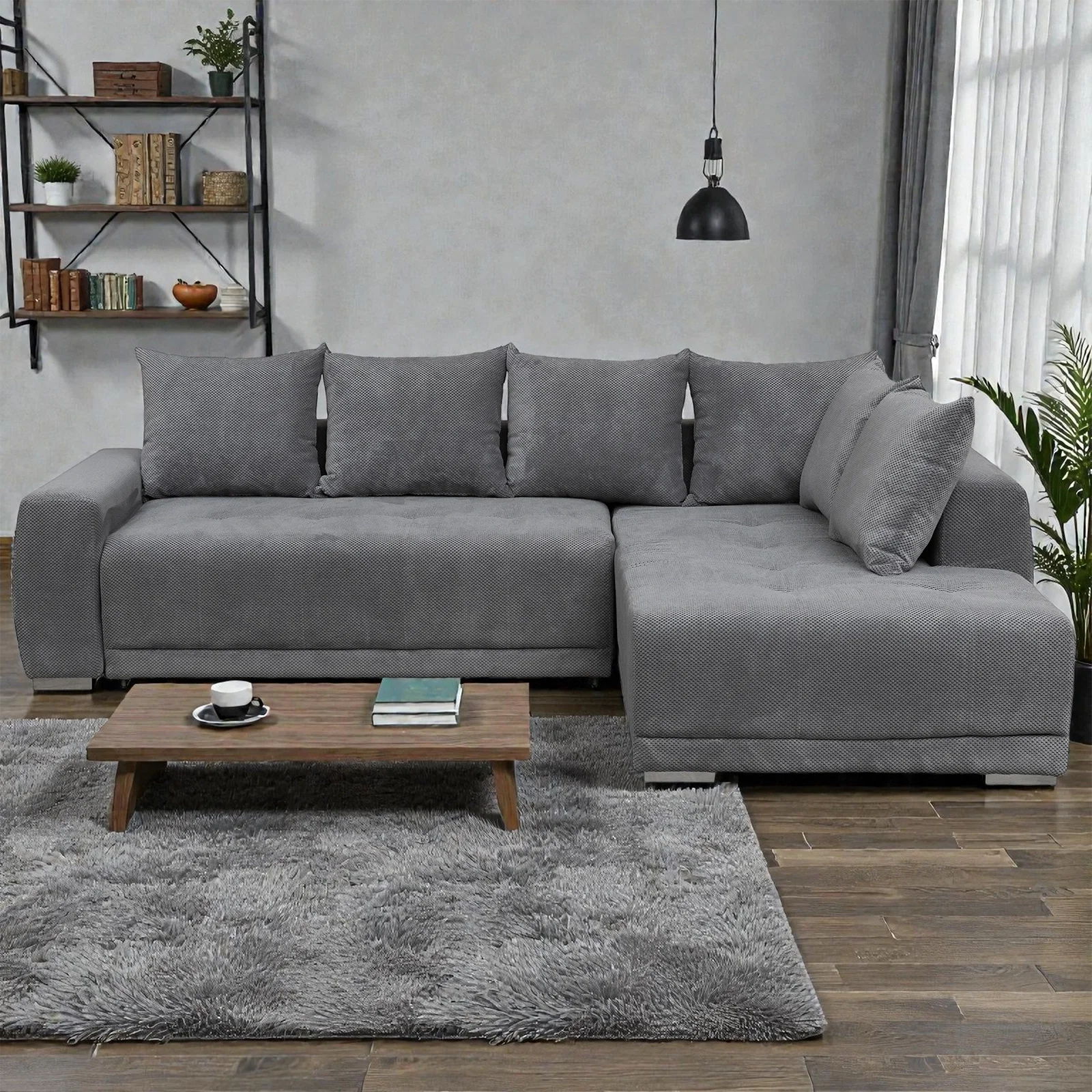Coltar extensibil MARIBO LC, cu arcuri si lada depozitare, colt stanga sau dreapta, 282x205x92 cm [2]