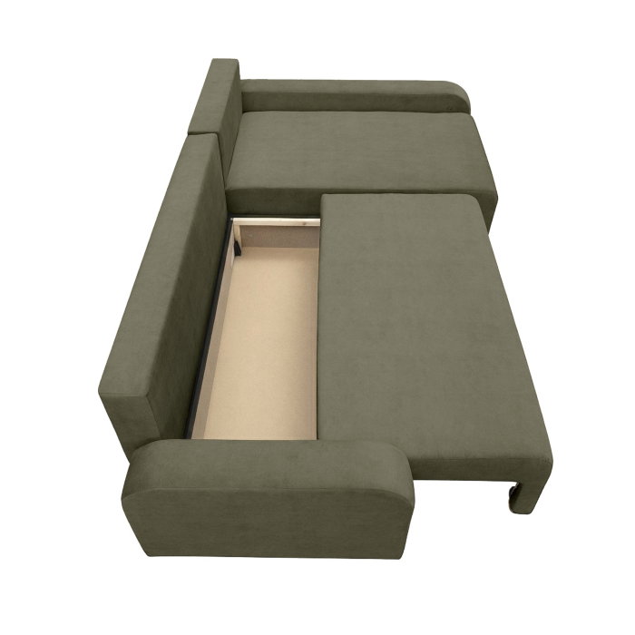 Coltar extensibil RIO, cu arcuri si lada depozitare, colt interschimbabil, 235x140x83 cm [4]