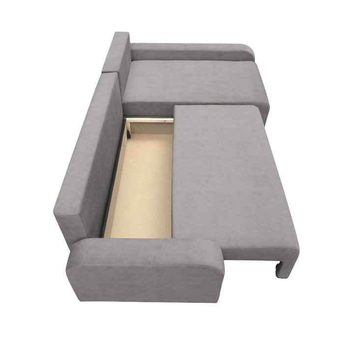 Coltar extensibil RIO, cu arcuri si lada depozitare, colt interschimbabil, 235x140x83 cm [4]