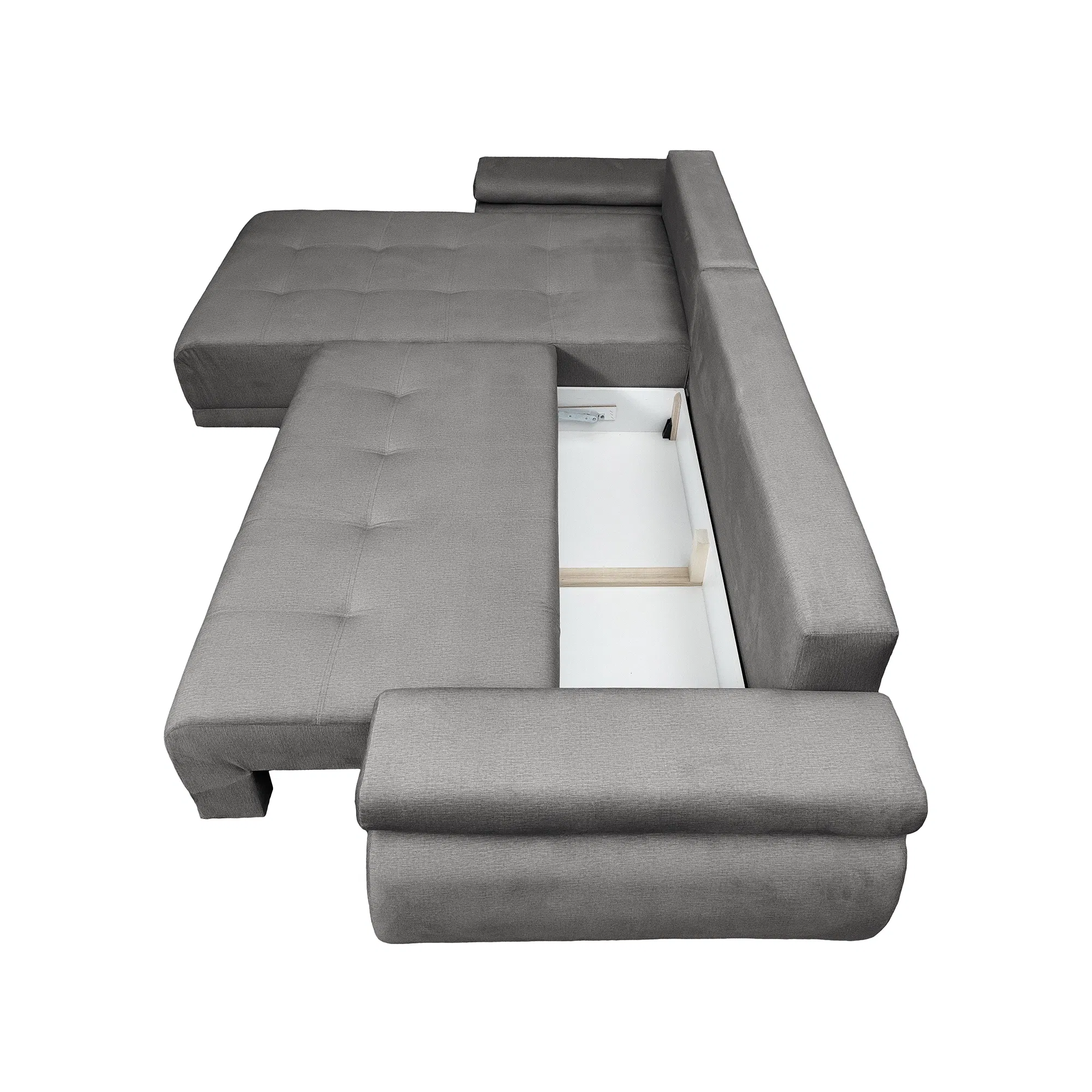 Coltar extensibil SAINT TROPEZ, cu arcuri si lada depozitare, colt interschimbabil, 315x204x85 cm [5]