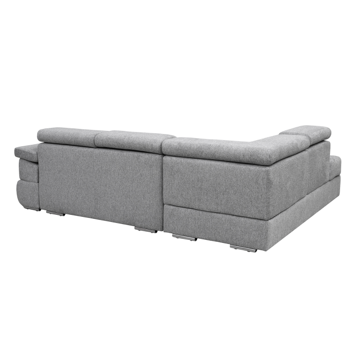 Coltar extensibil TIVOLI 2S3, cu arcuri si lada depozitare, colt stanga, gri, 285x225x90 cm [7]