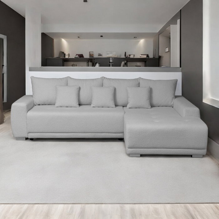 Coltar MARIBO L BUCLE extensibil, cu arcuri si lada depozitare, colt dreapta sau colt stanga, 282x205x92 cm [2]