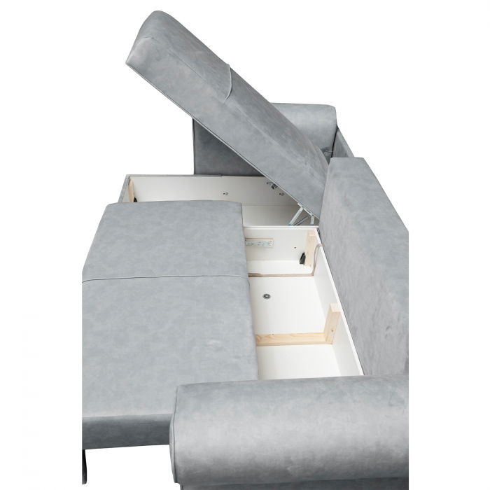 Coltar SEUL extensibil, cu arcuri si lada depozitare, colt interschimbabil, 255x150x95 cm - ExpoMob [4]