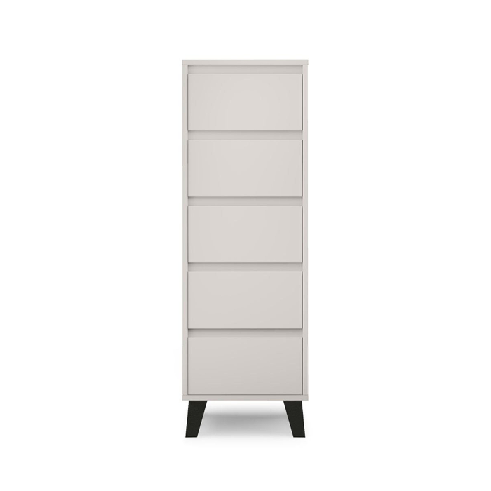 Comoda BORG, 5 sertare, casmir, 40x38,8x120,4 cm