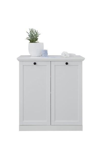 Comoda BRANDSON, 2 usi, alb, 81x41x88 cm