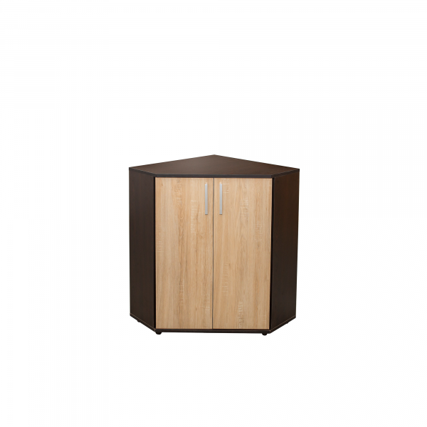 Comoda COLT ALMA, 2 usi, corp sonoma inchis, fronturi sonoma deschis, 60x60x82 cm