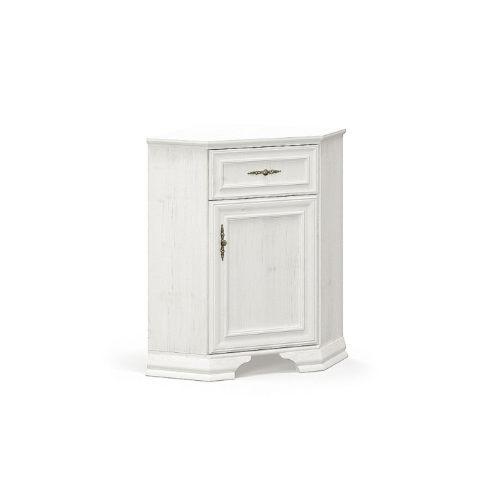 Comoda de colt IRYS, 1 usa, 1 sertar, pin anderson, 59x59x88,7 cm
