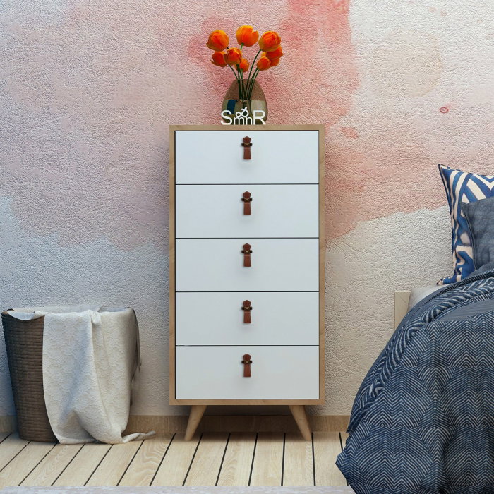 Comoda FRENZU, 5 sertare, 50x40x103 cm [3]