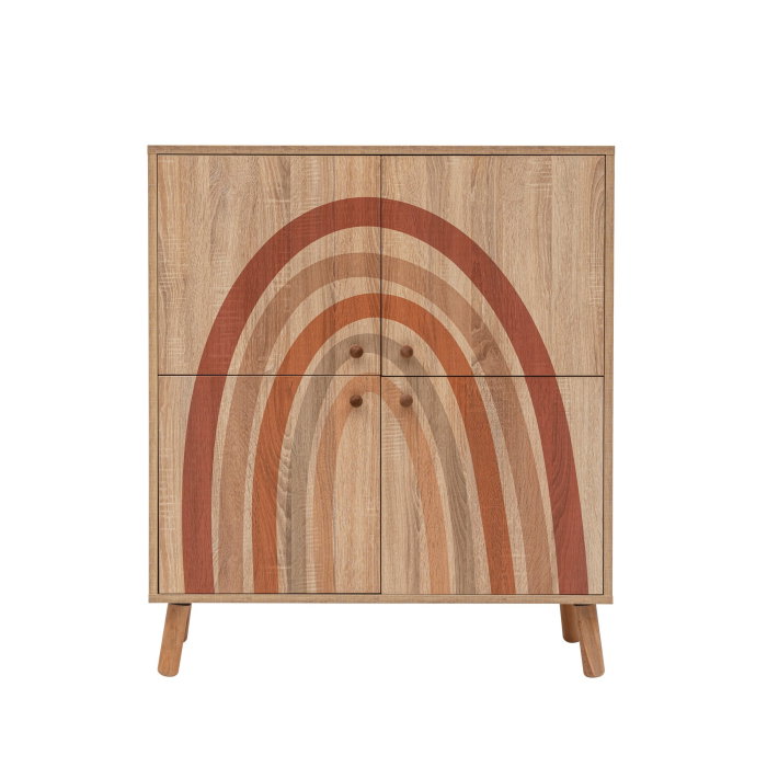 Comoda MULTILUX IRIS, multicolor, 95x36x111 cm