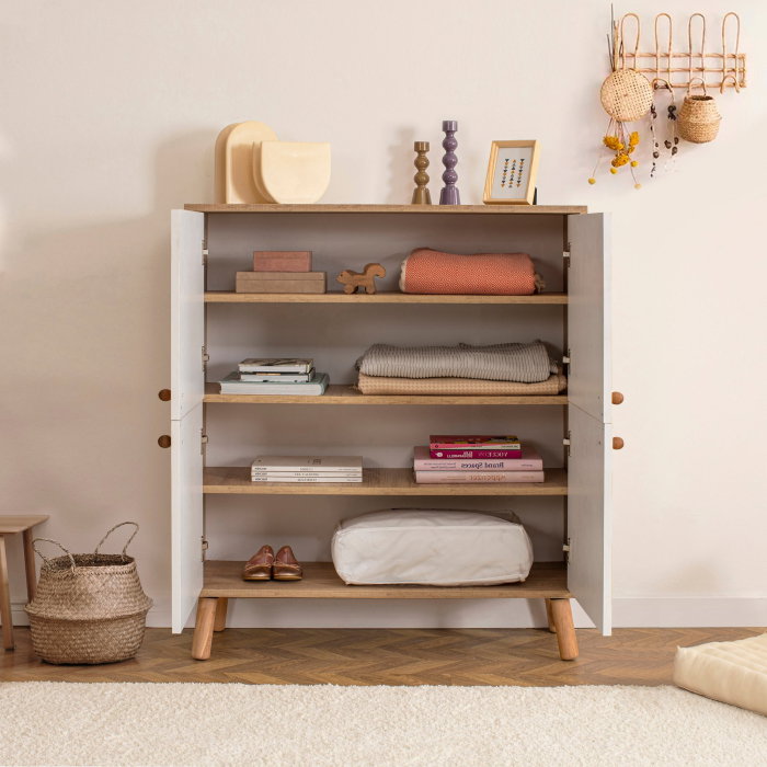 Comoda MULTILUX POSY, stejar sonoma, 95x36x111 cm [3]