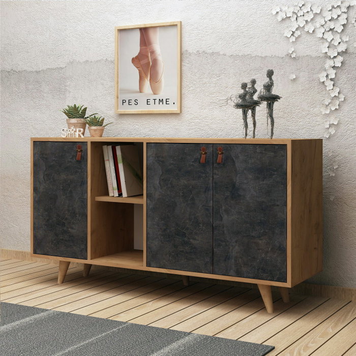 Comoda PLANKY, 140x40x86 cm [4]