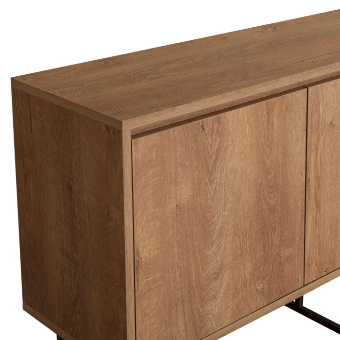 Comoda RUBA, 2 usi, 3 sertare, 4 rafturi, 140x36x72 cm [9]