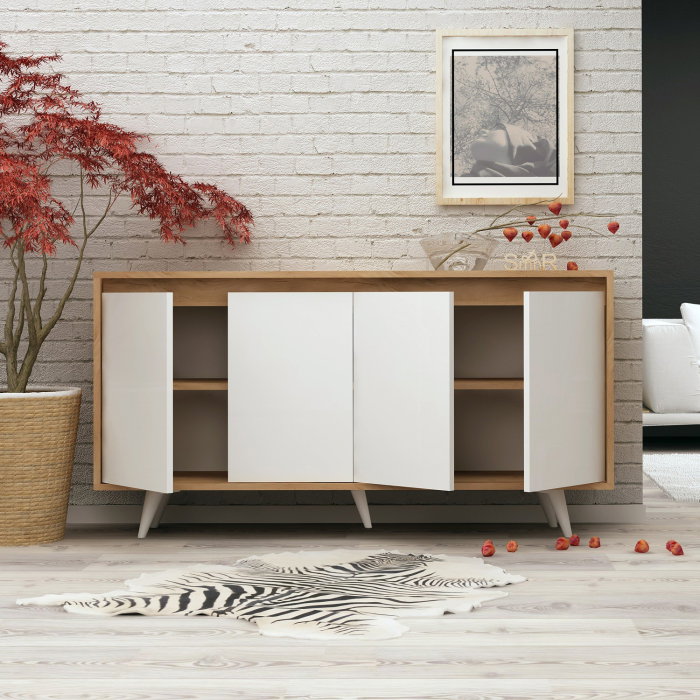 Comoda SHANS, stejar, 140x40x86 cm [3]