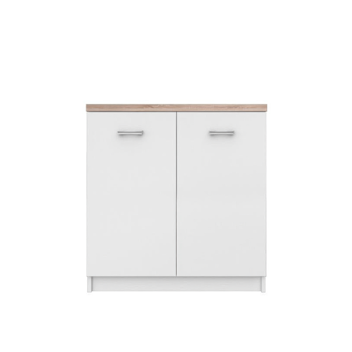 Comoda TOP MIX, 2 usi, alb, 80x33x85 cm