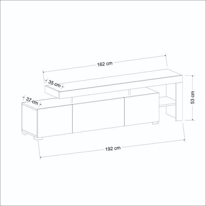 Comoda TV BELIZ, 192x37x53 cm [10]