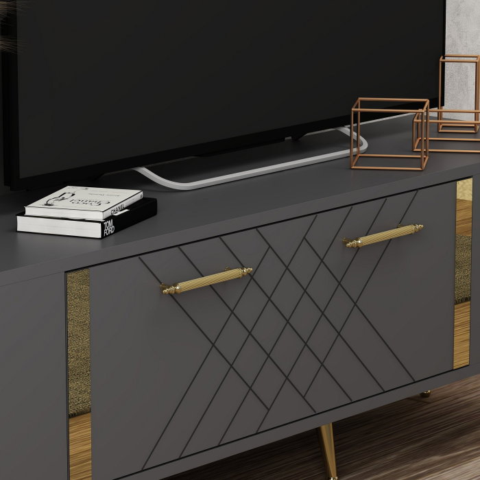 Comoda TV DETAS, 150x35x48,2 cm [4]