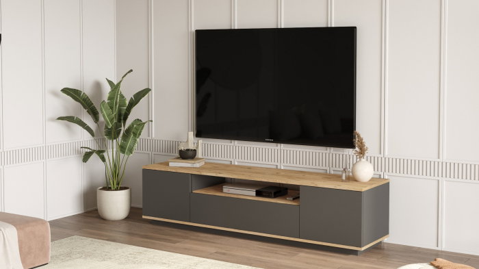 Comoda TV FR7-AA, 180x44,5x44,6 cm [4]