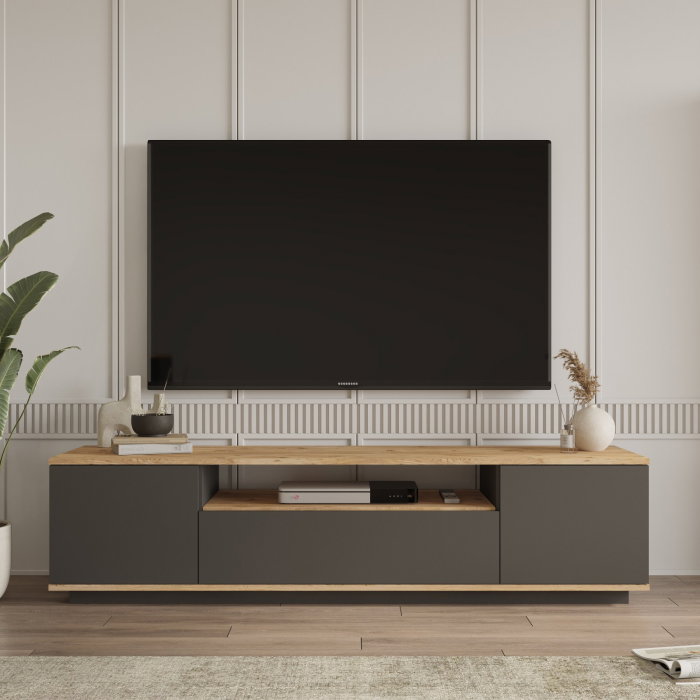 Comoda TV FR7-AA, 180x44,5x44,6 cm [2]