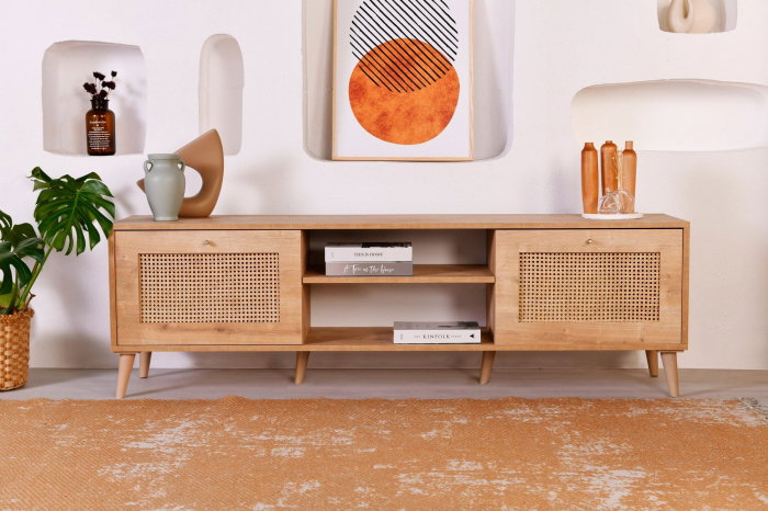 Comoda TV HAZERAN, 180x41x55 cm [2]