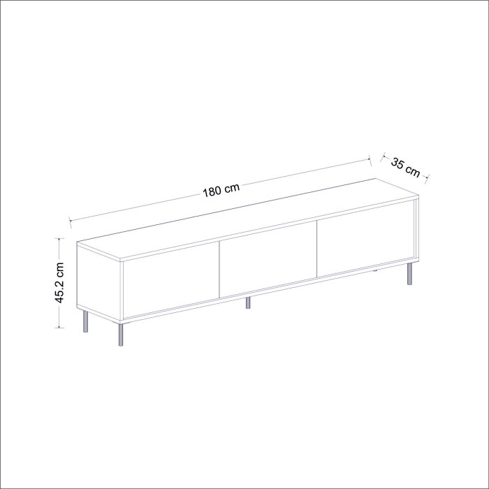 Comoda TV IMAJ, 180x35x45,2 cm [10]