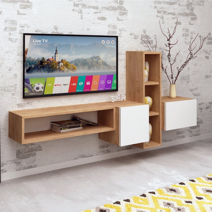 Comoda TV KUMKUAT, suspendata, 160x35x70 cm [4]