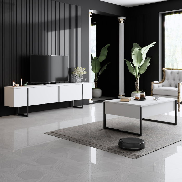 Comoda TV LUXE, 180x30x50 cm [3]
