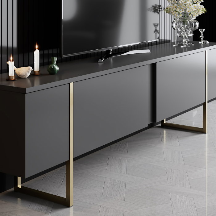 Comoda TV LUXE, 180x30x50 cm [4]