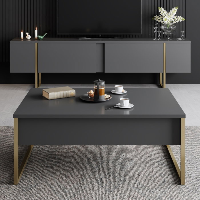 Comoda TV LUXE, 180x30x50 cm [5]