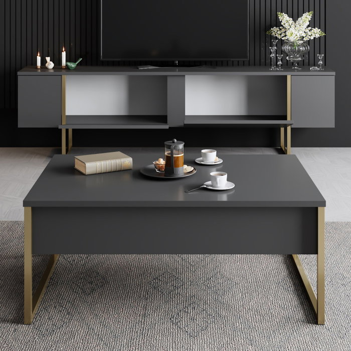 Comoda TV LUXE, 180x30x50 cm [6]