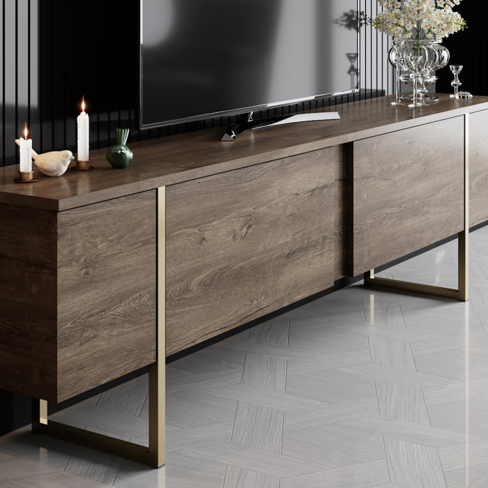 Comoda TV LUXE, 180x30x50 cm [4]