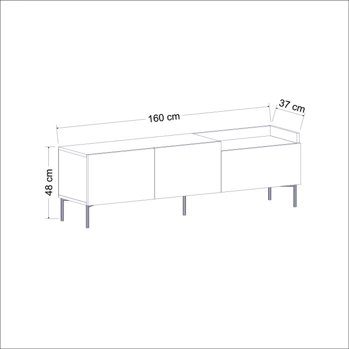 Comoda TV MIA, 160x37x48 cm [11]
