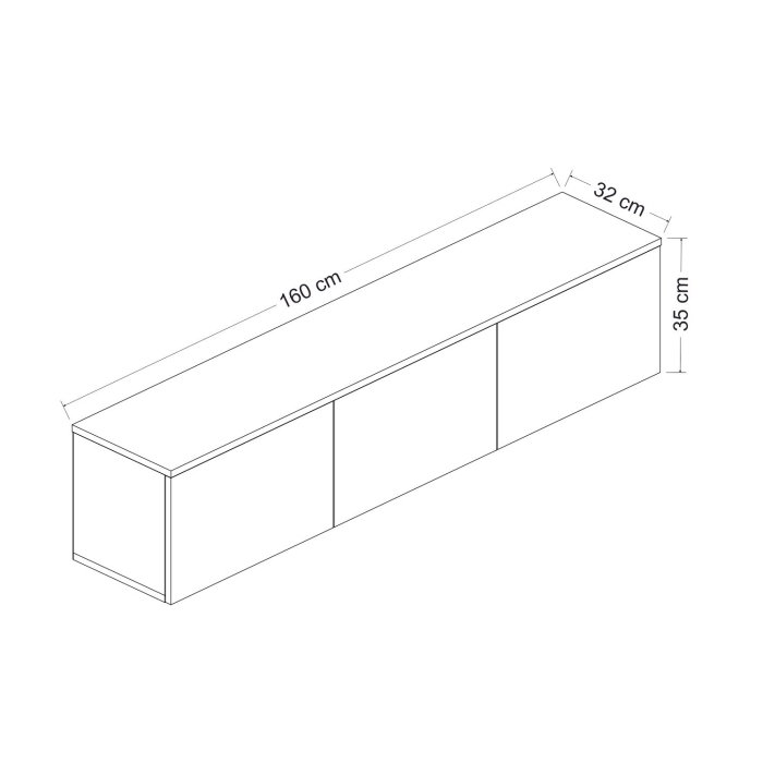 Comoda TV NEON, 160x32x35 cm [10]