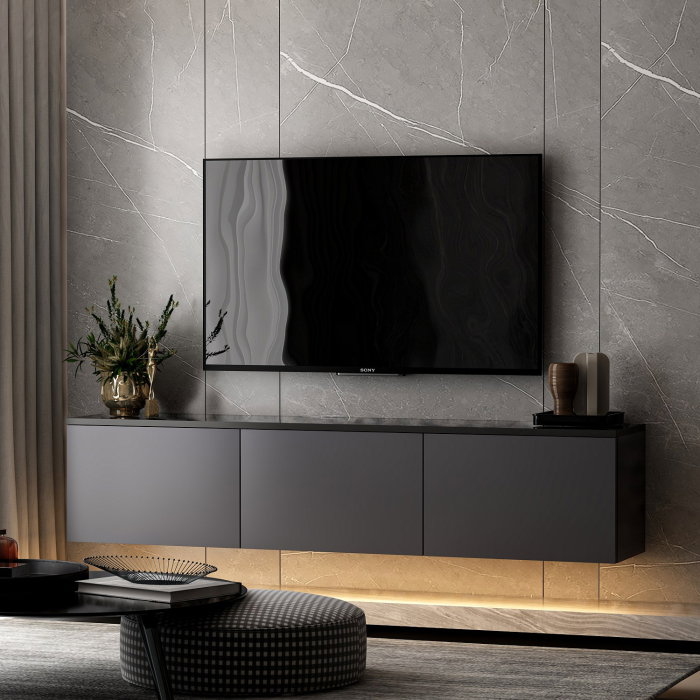 Comoda TV NEON, antracit, 160x32x35 cm [6]