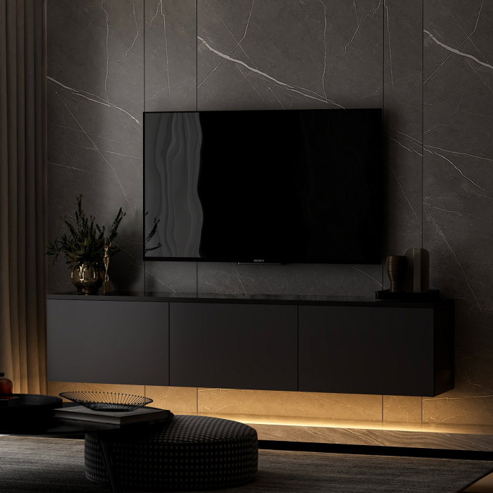 Comoda TV NEON, antracit, 160x32x35 cm [3]