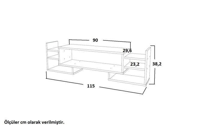Comoda TV SEMA, 115x29,6x38,2 cm [5]